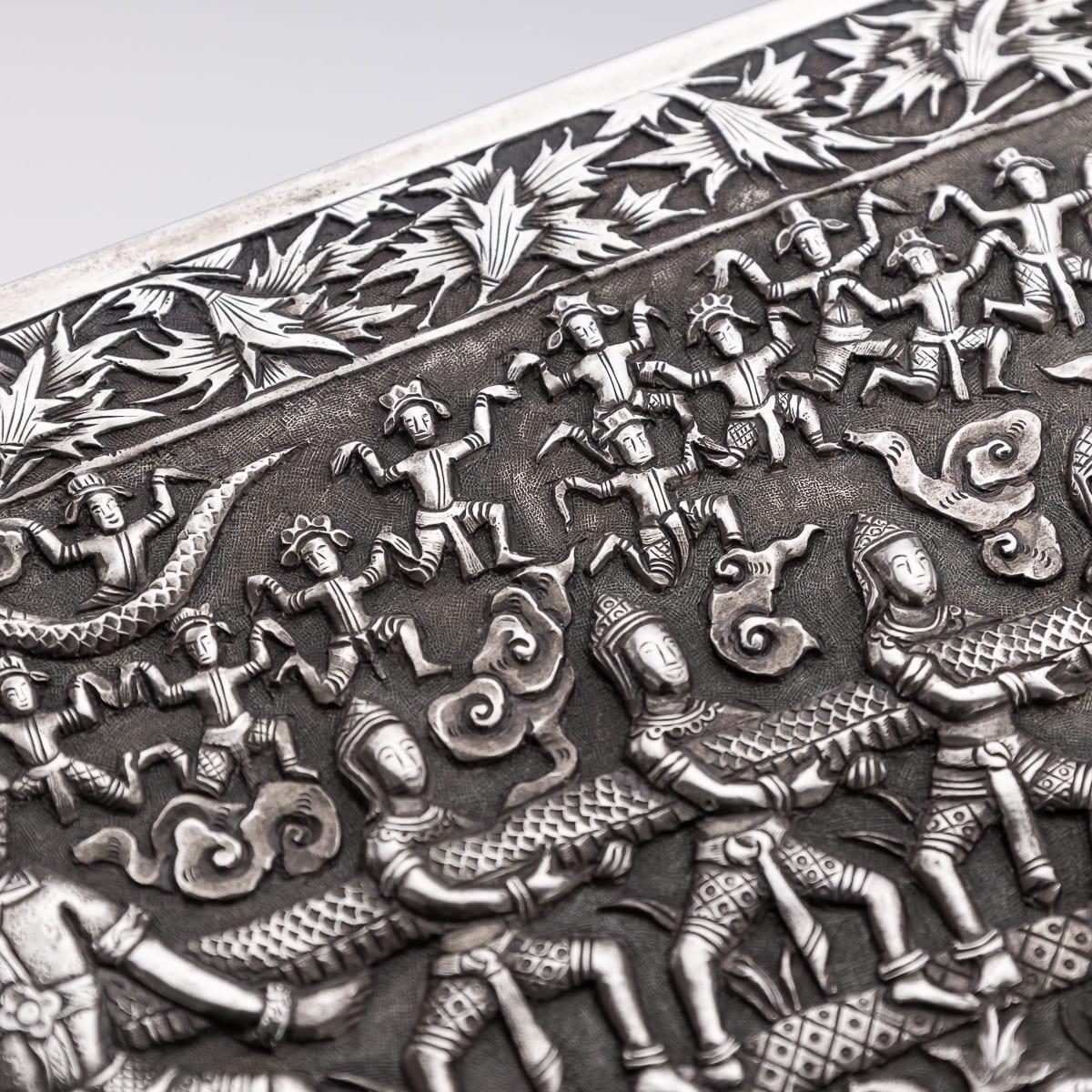 Antique 20th Century Chinese Export Solid Silver 