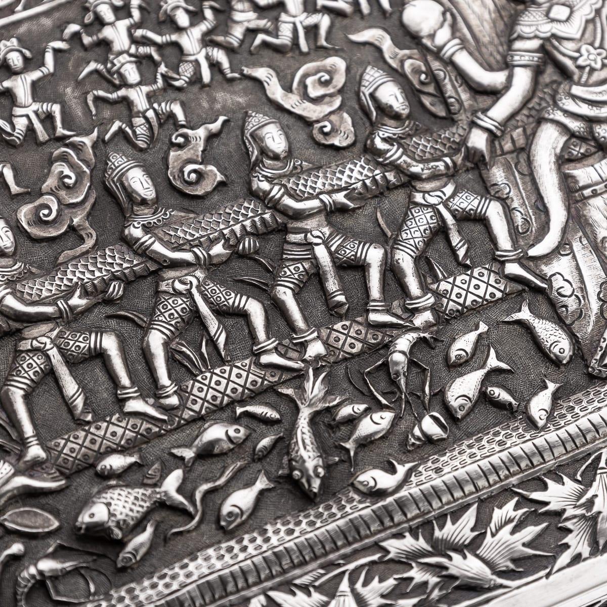 Antique 20th Century Chinese Export Solid Silver 