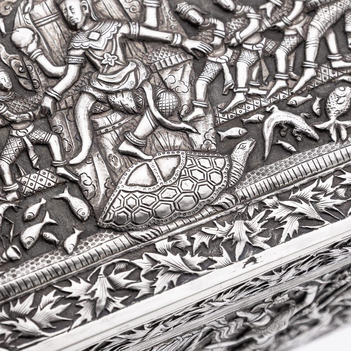 Antique 20th Century Chinese Export Solid Silver 