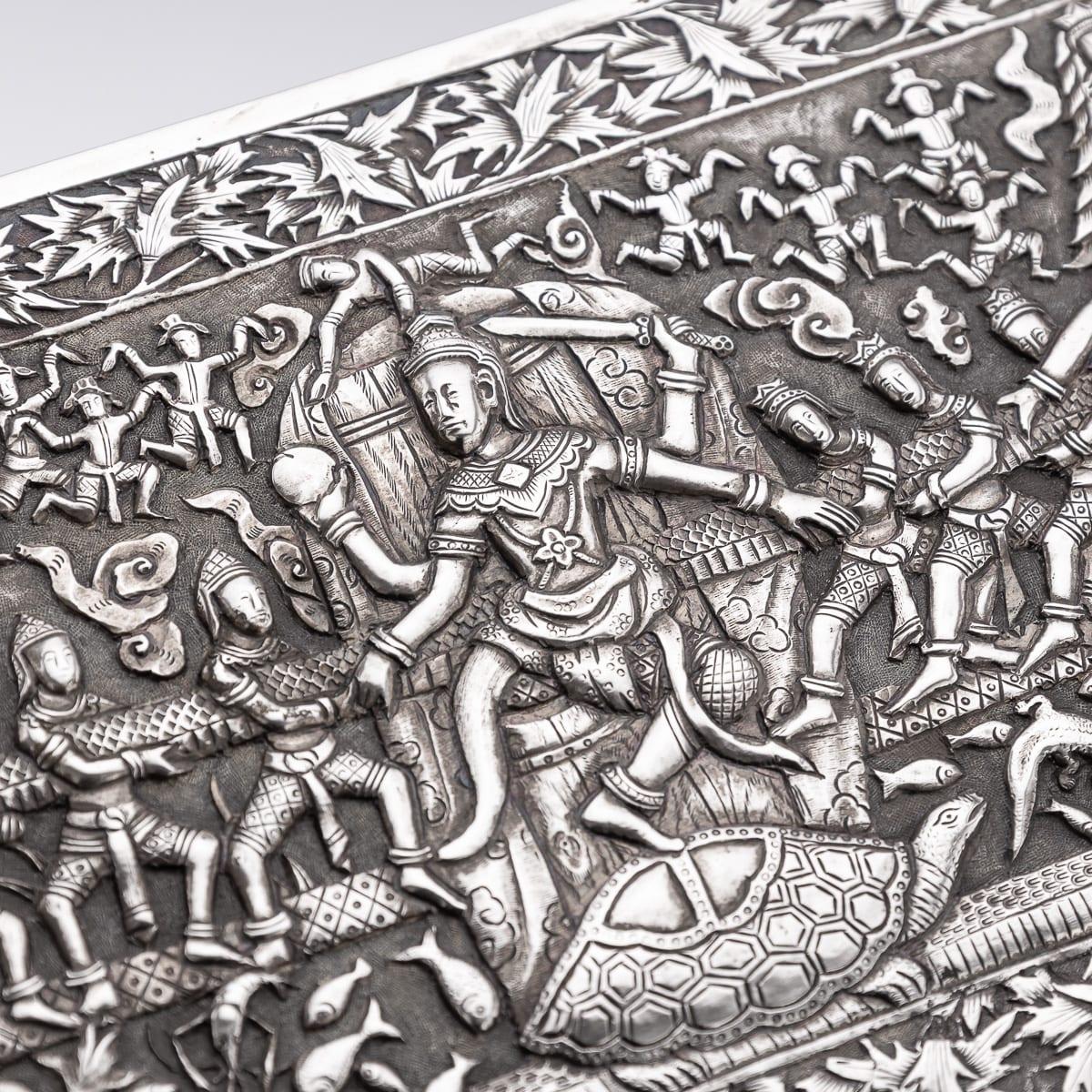 Antique 20th Century Chinese Export Solid Silver 