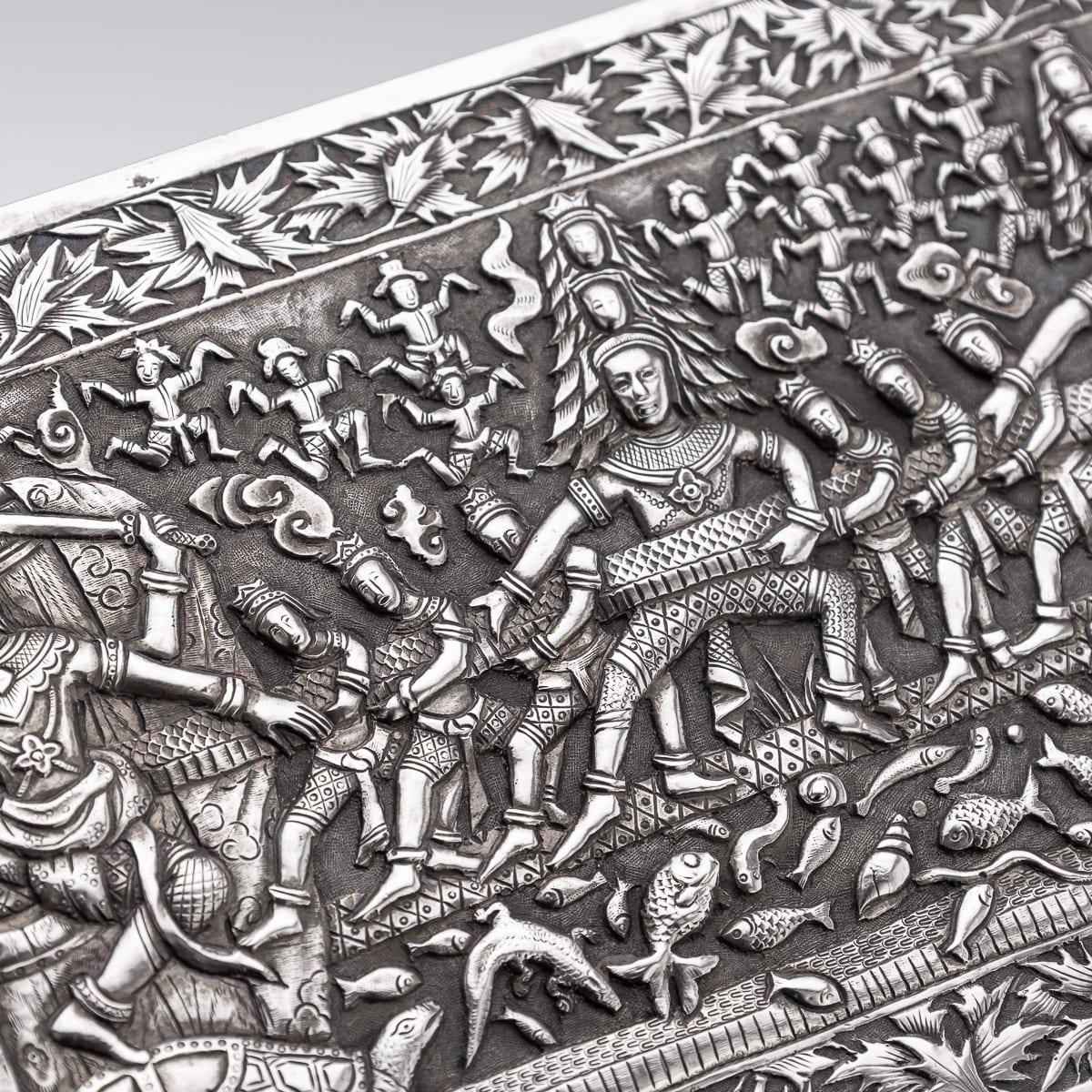 Antique 20th Century Chinese Export Solid Silver 