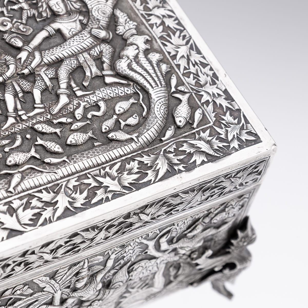 Antique 20th Century Chinese Export Solid Silver 