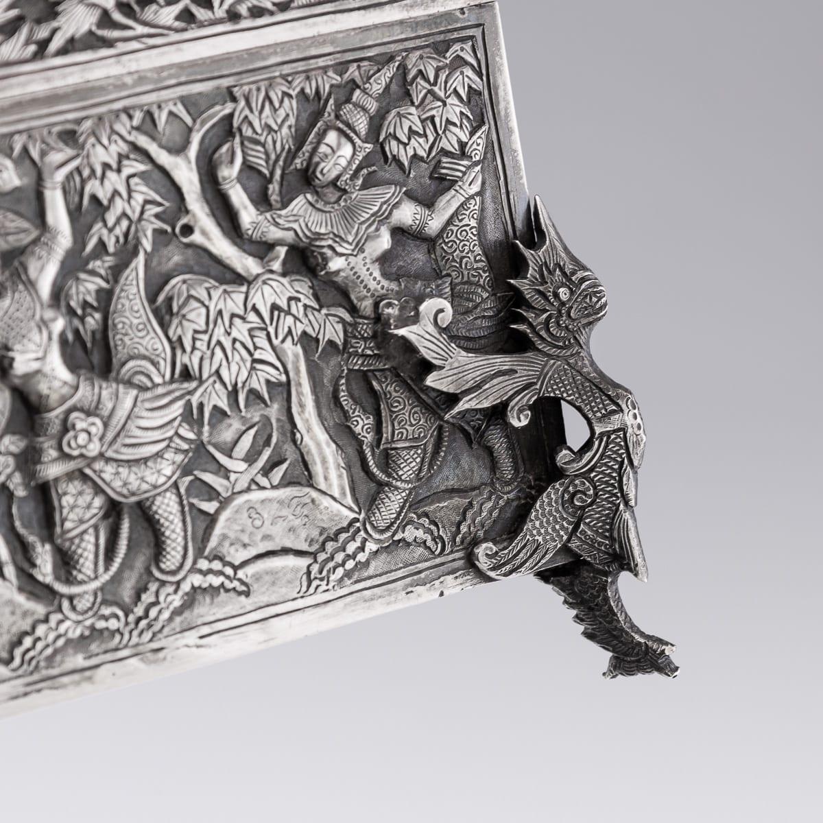 Antique 20th Century Chinese Export Solid Silver 