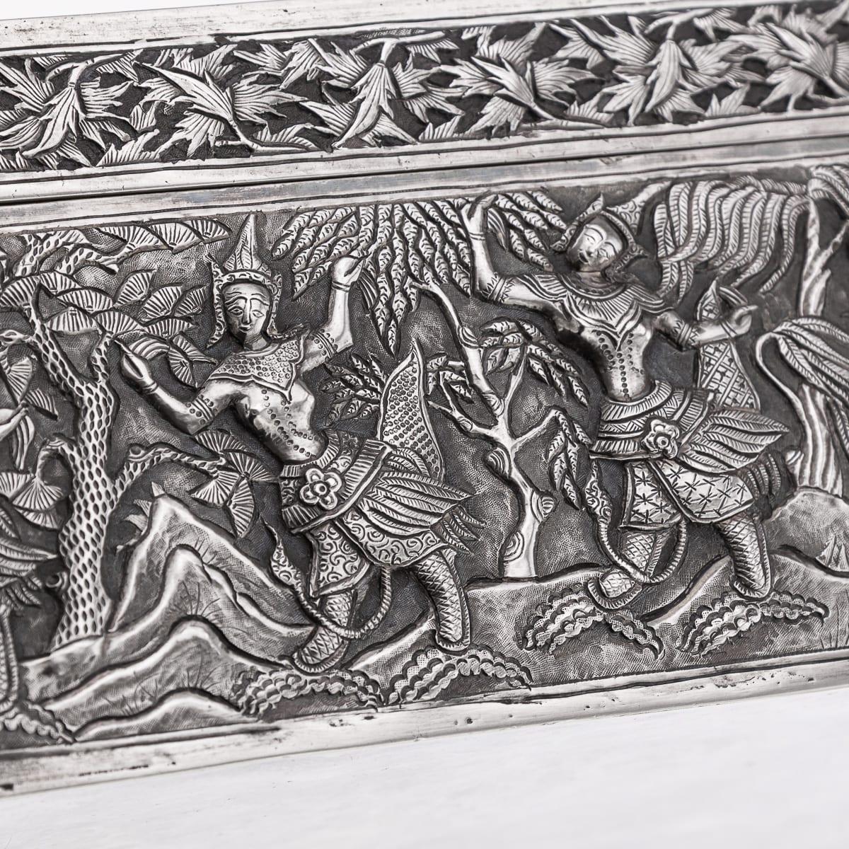 Antique 20th Century Chinese Export Solid Silver 