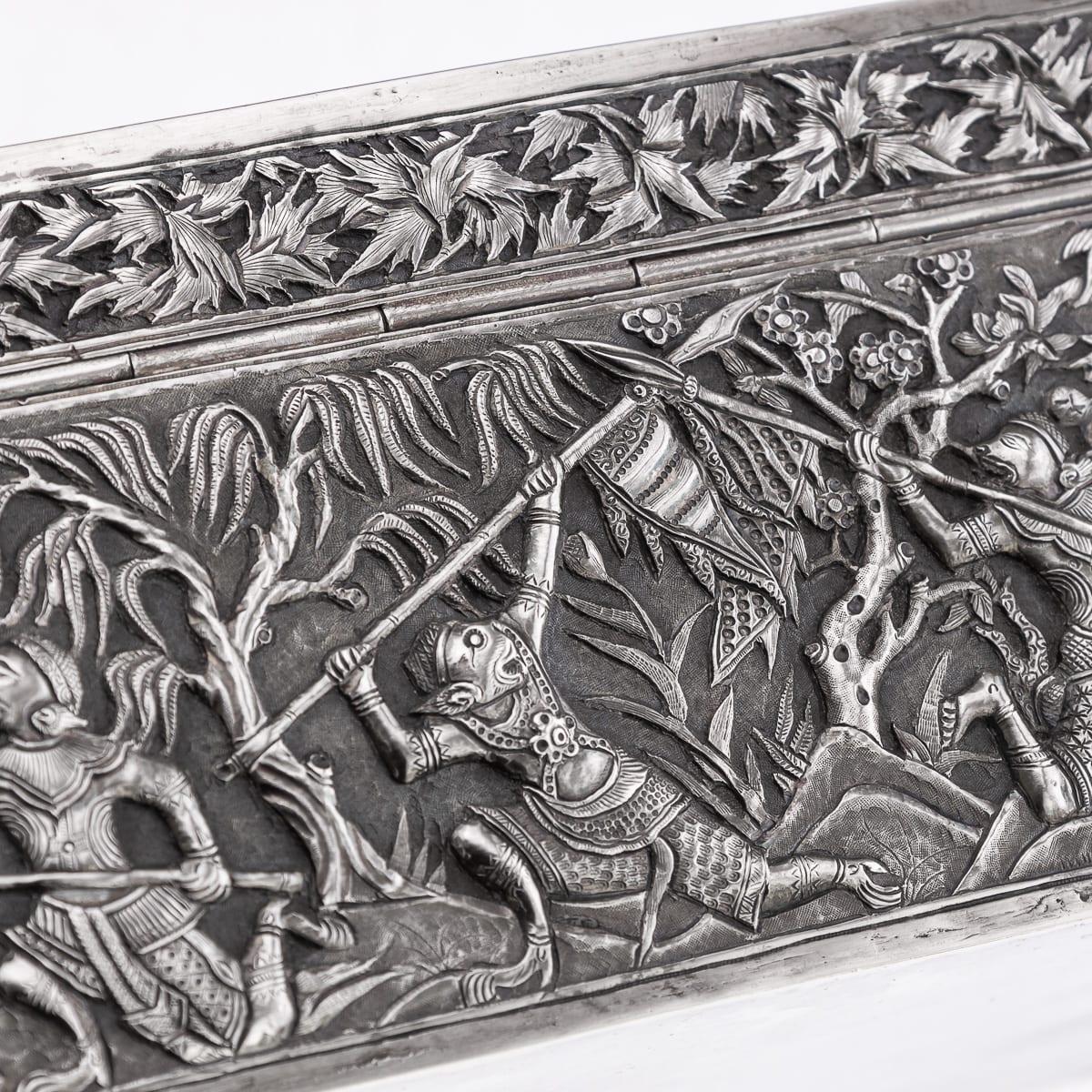 Antique 20th Century Chinese Export Solid Silver 