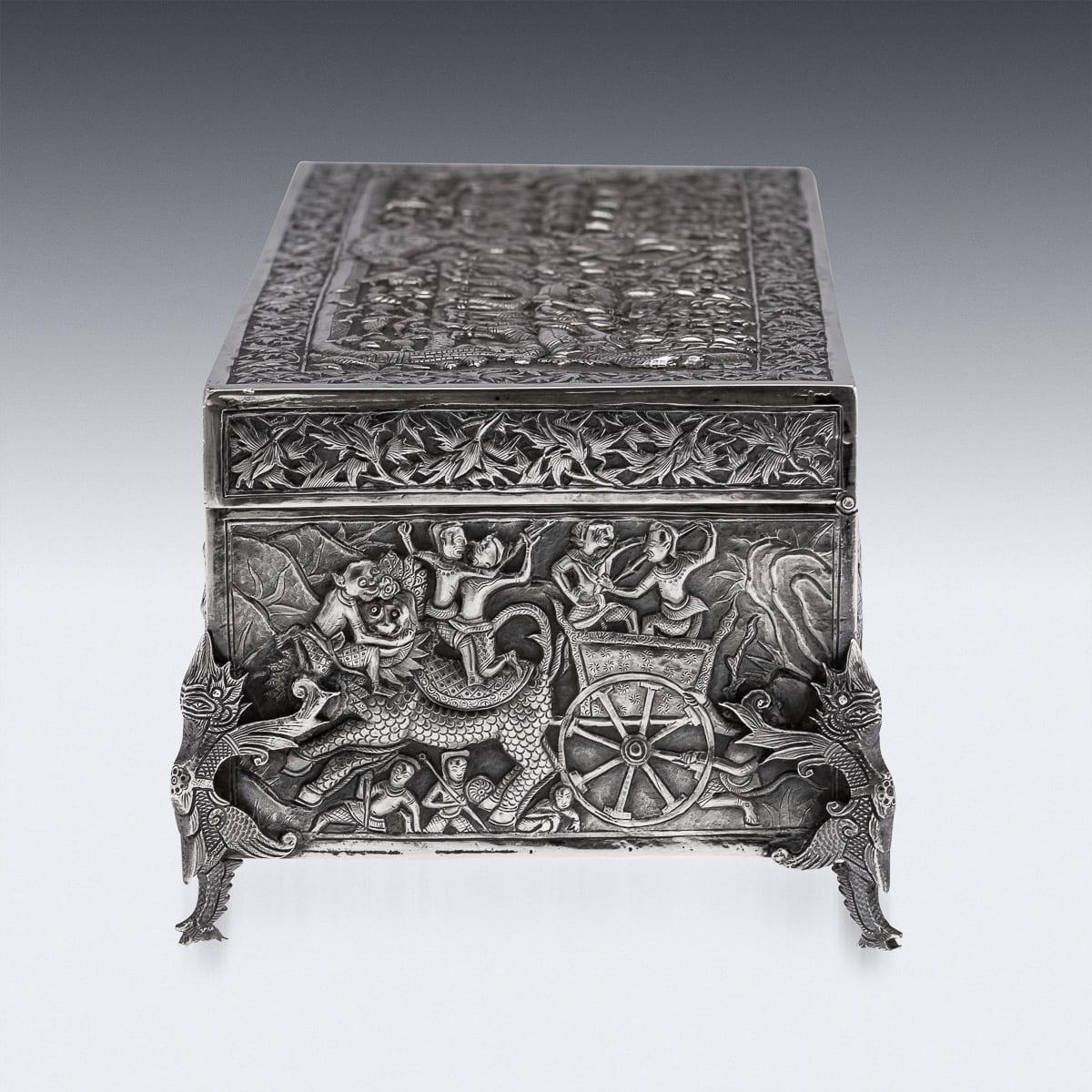 Antique 20th Century Chinese Export Solid Silver 