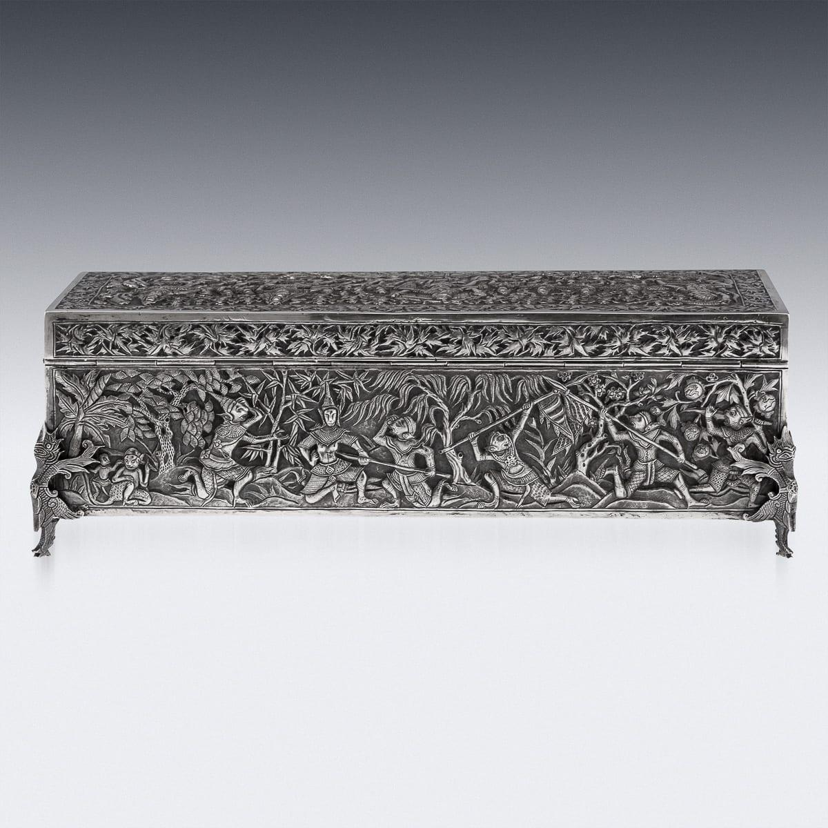 Antique 20th Century Chinese Export Solid Silver 