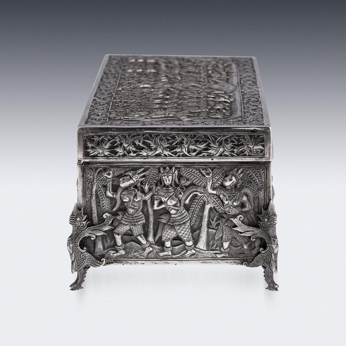 Antique 20th Century Chinese Export Solid Silver 