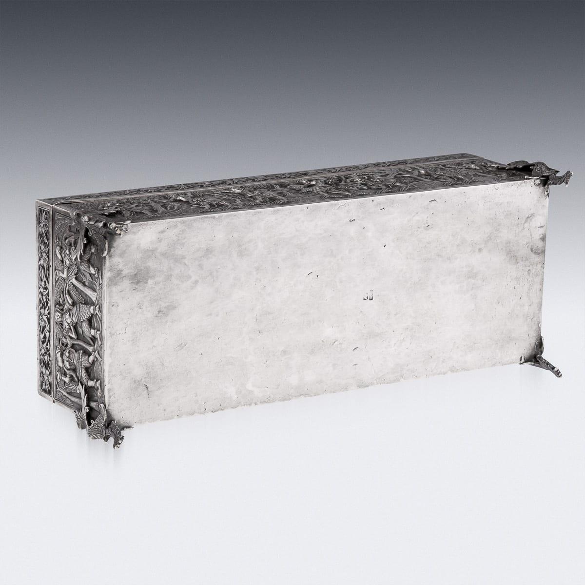 Antique 20th Century Chinese Export Solid Silver 