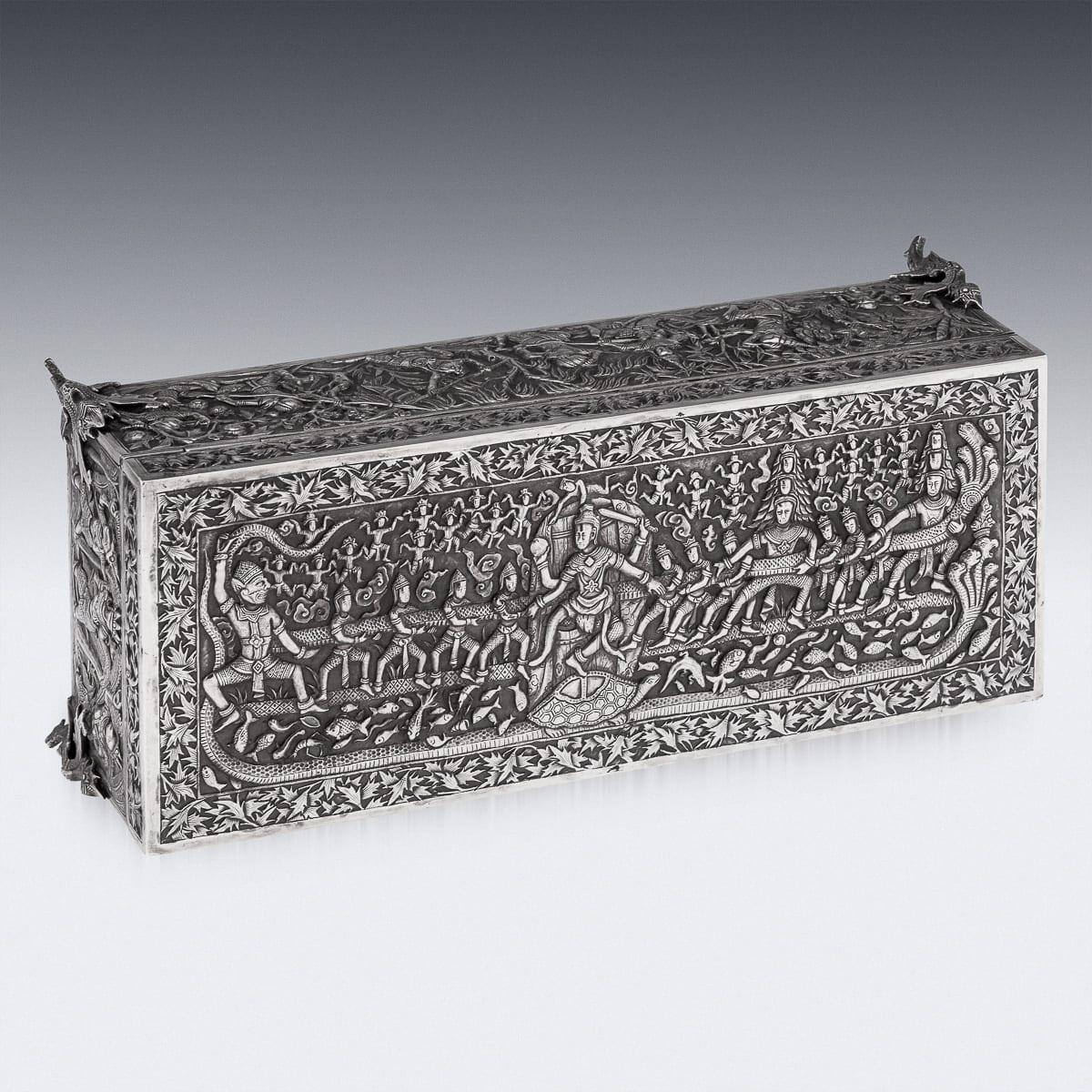 Antique 20th Century Chinese Export Solid Silver 