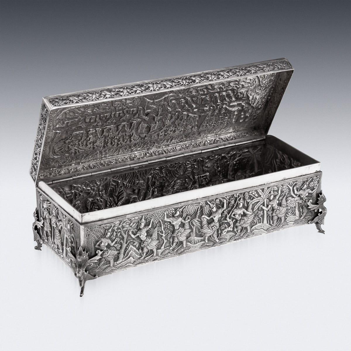 Antique 20th Century Chinese Export Solid Silver 