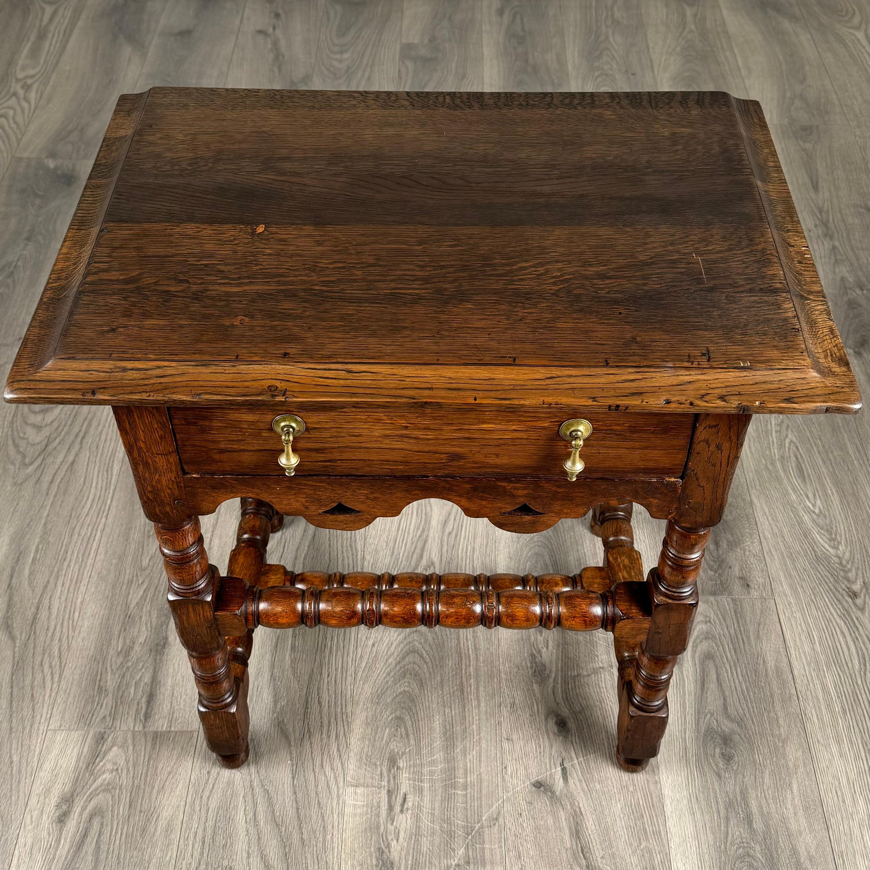 Antique 20th Century Chippendale Style Side Table In Oak ( REF AF-3252 ) For Sale 7