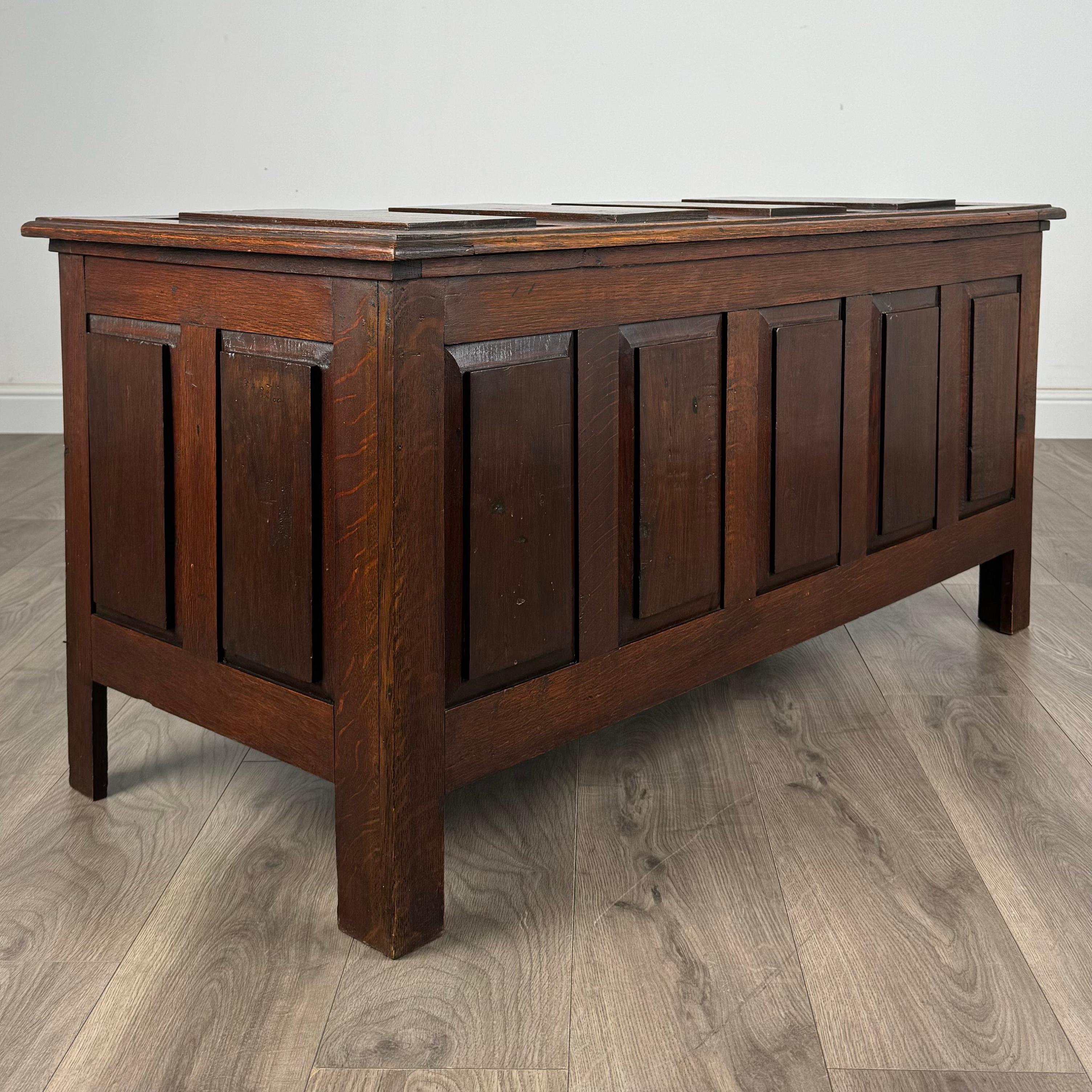Antico forziere del XX secolo in Oak ( REF AFS 3371 ) in vendita 4