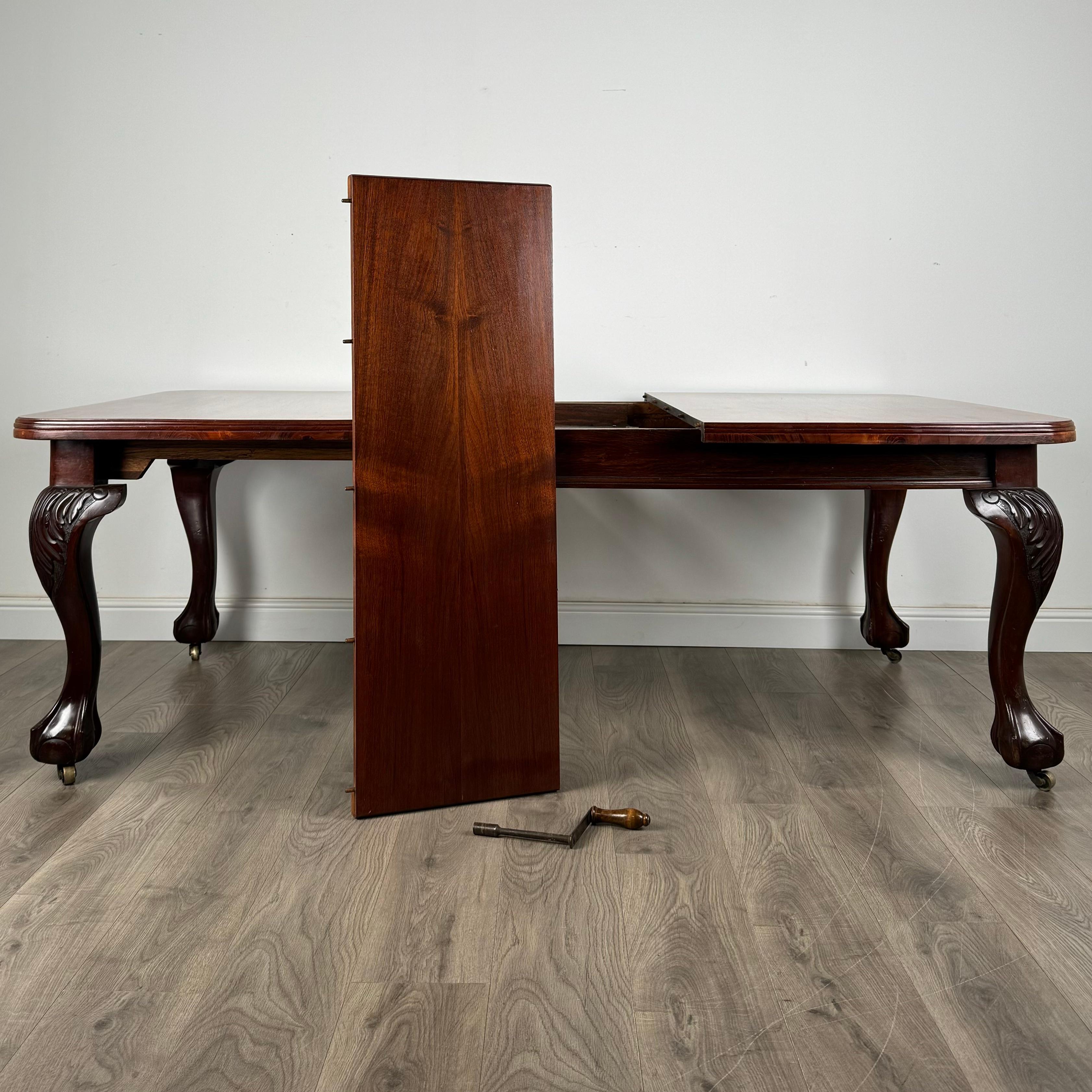 Édouardien Table de salle à manger ancienne du 20ème siècle en acajou ( REF AF-3420 ) en vente