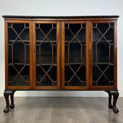 Antique 20th Century Display Cabinet In Mahogany ( REF AF-3490 )