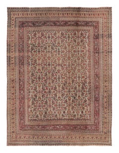 Antique 20th Century Doroksh Rug in Jewel Tones Paisley Design - Rug & Kilim