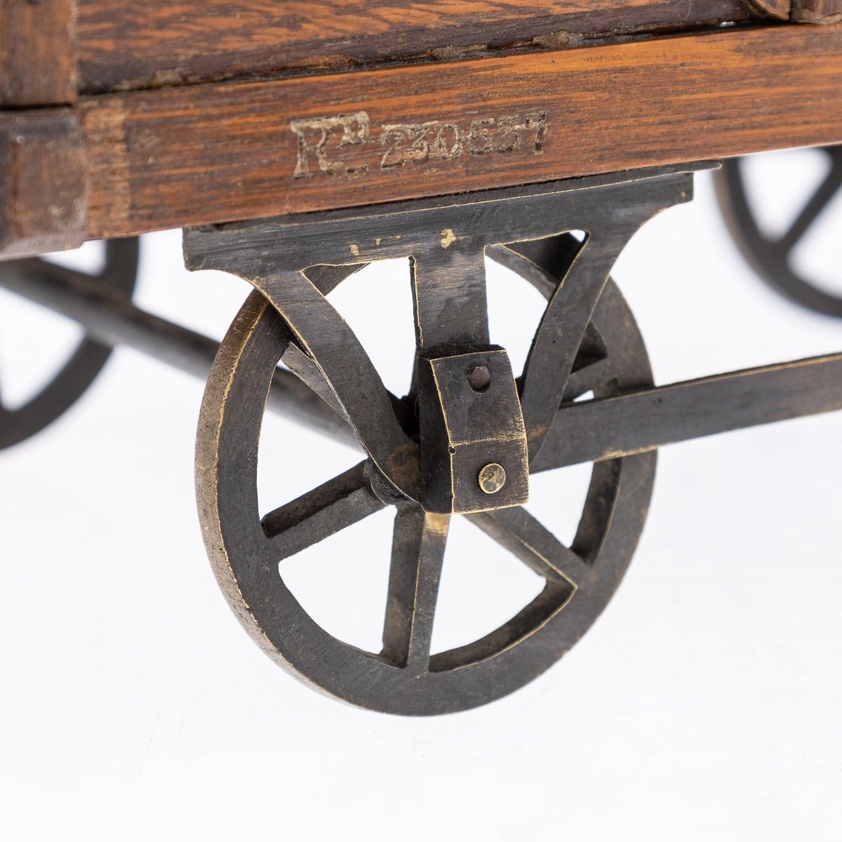 Ancienne boîte de tente de chemin de fer édouardienne du 20ème siècle en chêne Gwr, vers 1900 en vente 5