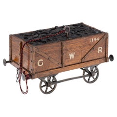 Used 20th Century Edwardian Oak Gwr Railway Locomotive Tender Box c.1900