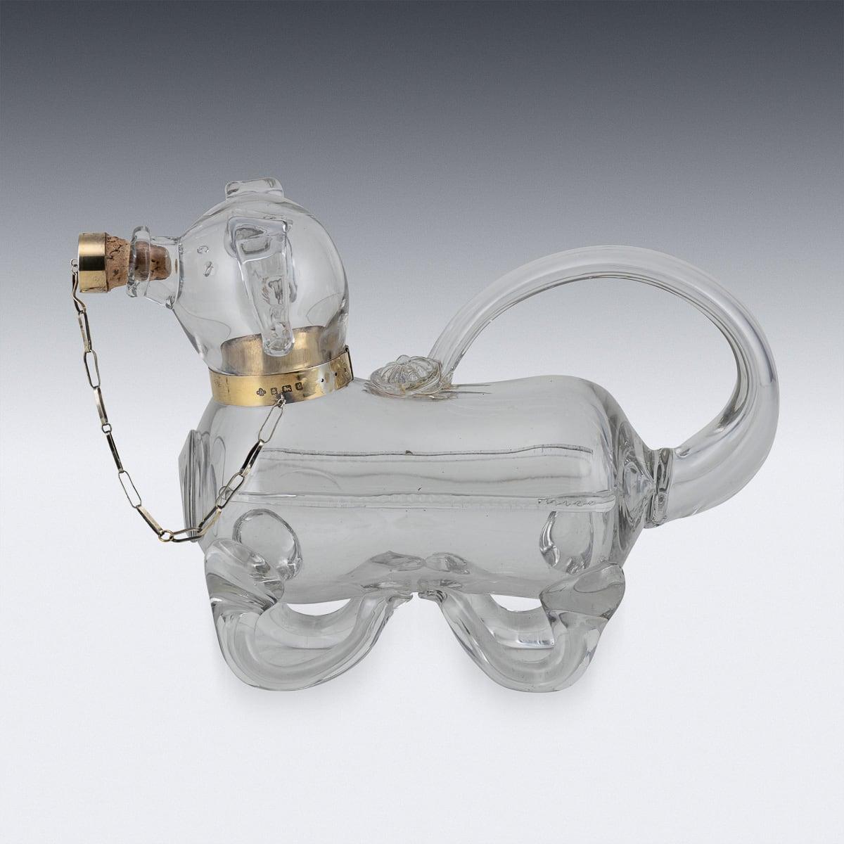 Autre Pichet à vin édouardien du 20ème siècle en argent massif et verre fantaisie c.1905 en vente