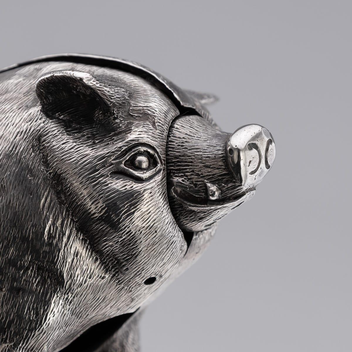 Antique 20ème siècle Edwardian Solid Silver Novelty Butchers Bell, London c.1903 en vente 3