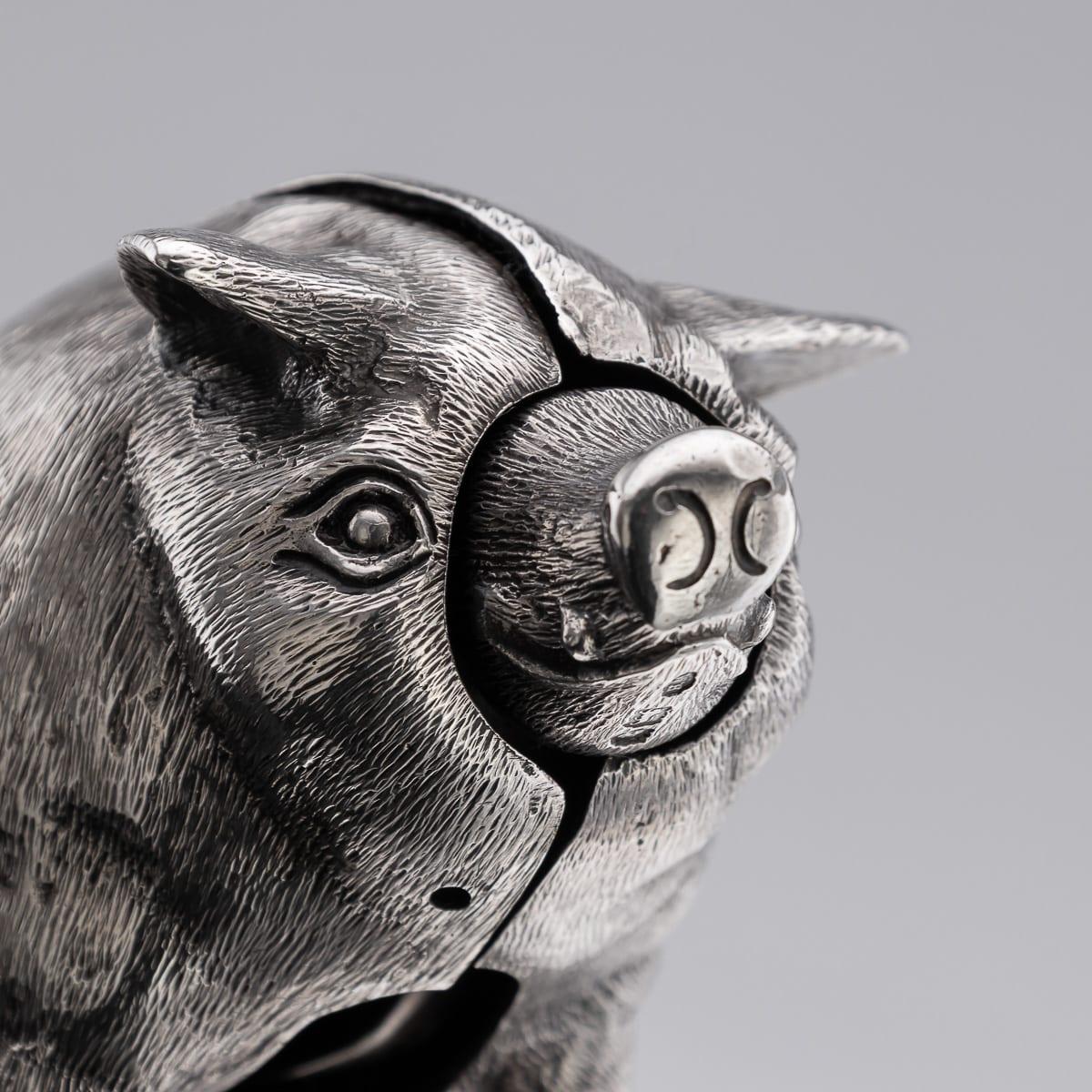 Antique 20ème siècle Edwardian Solid Silver Novelty Butchers Bell, London c.1903 en vente 4