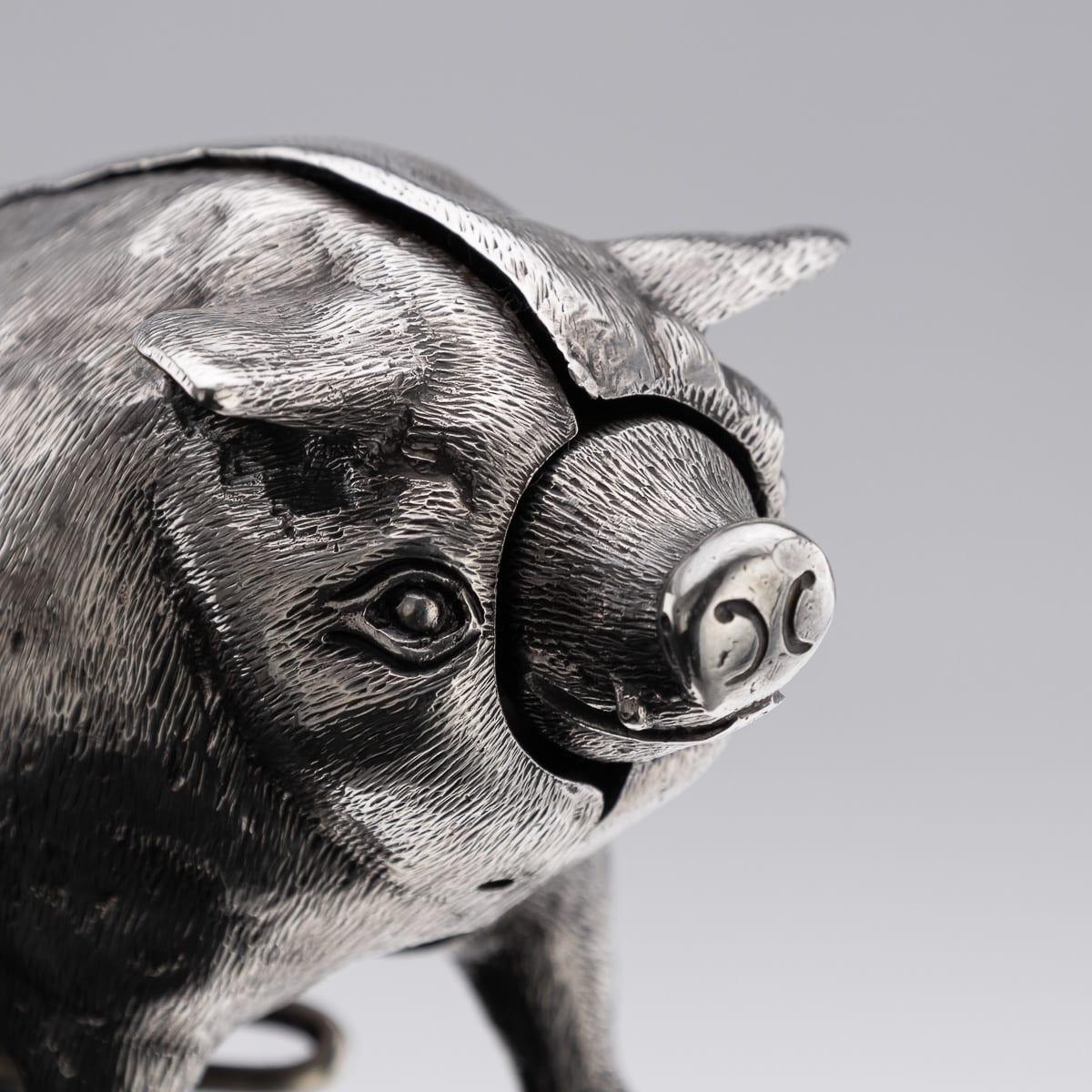 Antique 20ème siècle Edwardian Solid Silver Novelty Butchers Bell, London c.1903 en vente 5