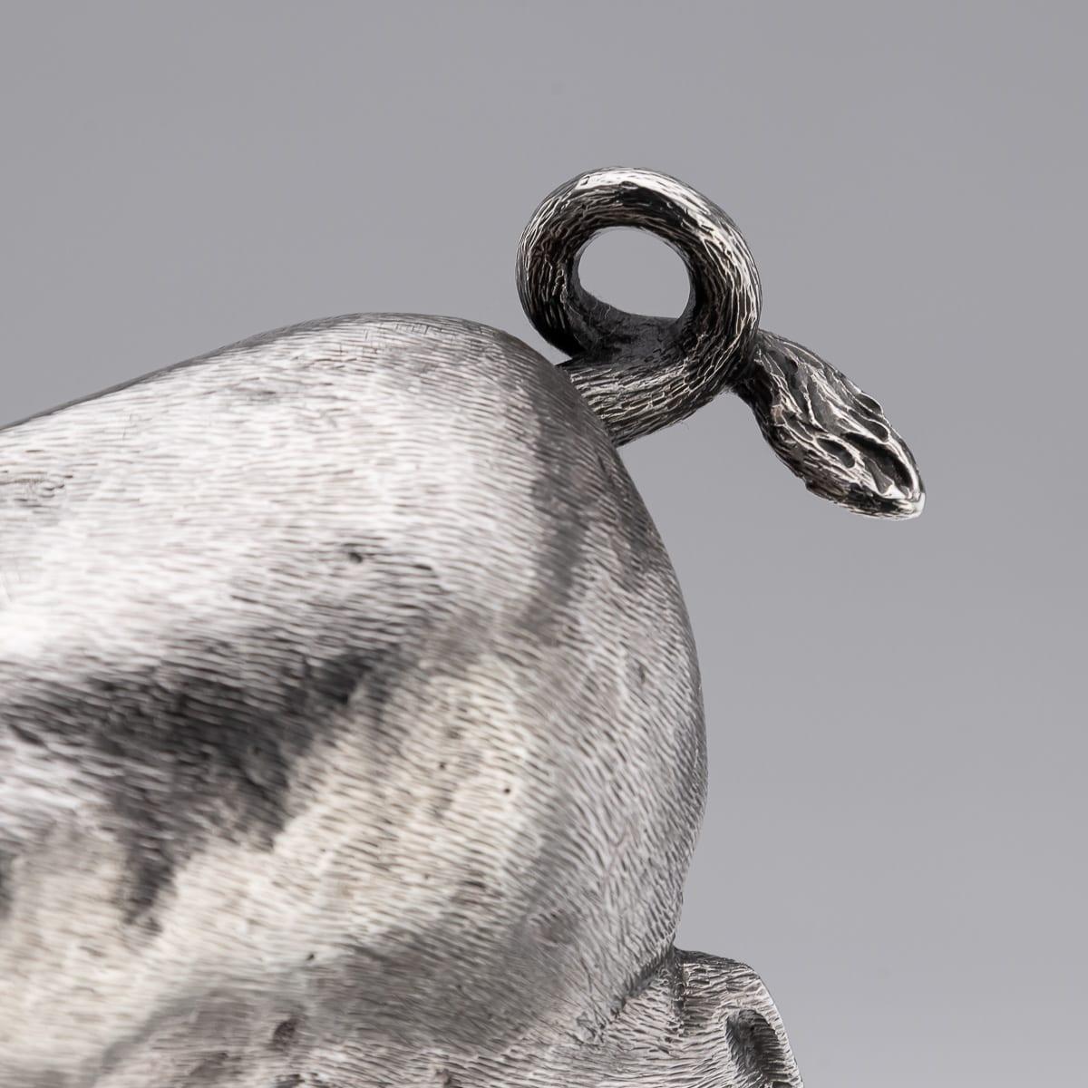 Antique 20ème siècle Edwardian Solid Silver Novelty Butchers Bell, London c.1903 en vente 7