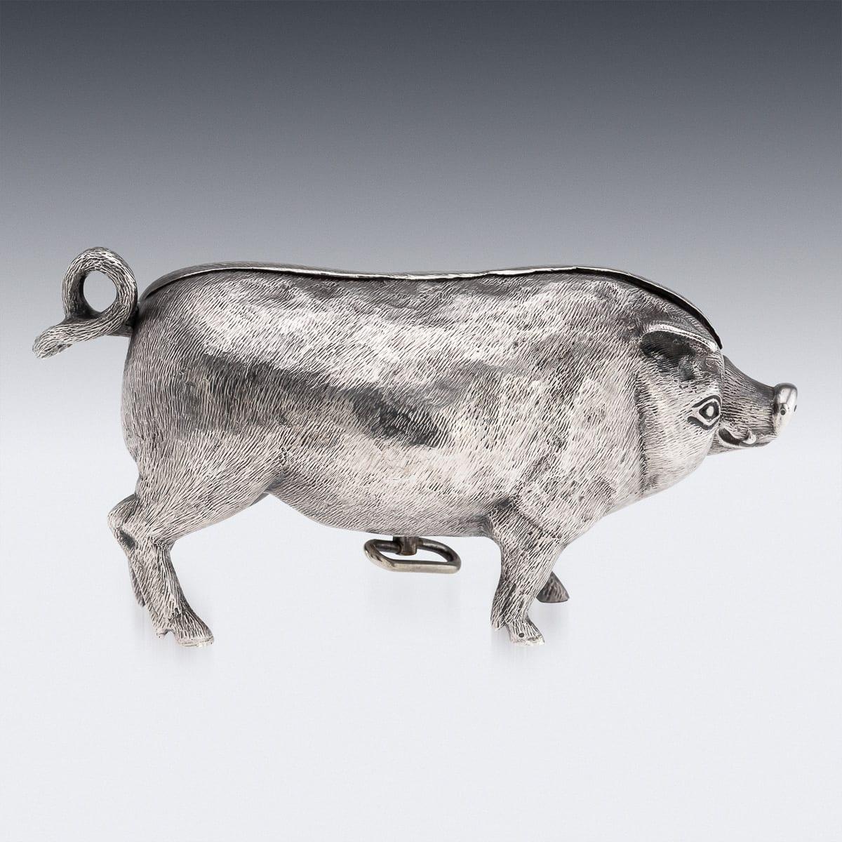 Antique 20ème siècle Edwardian Solid Silver Novelty Butchers Bell, London c.1903 Bon état - En vente à Royal Tunbridge Wells, Kent