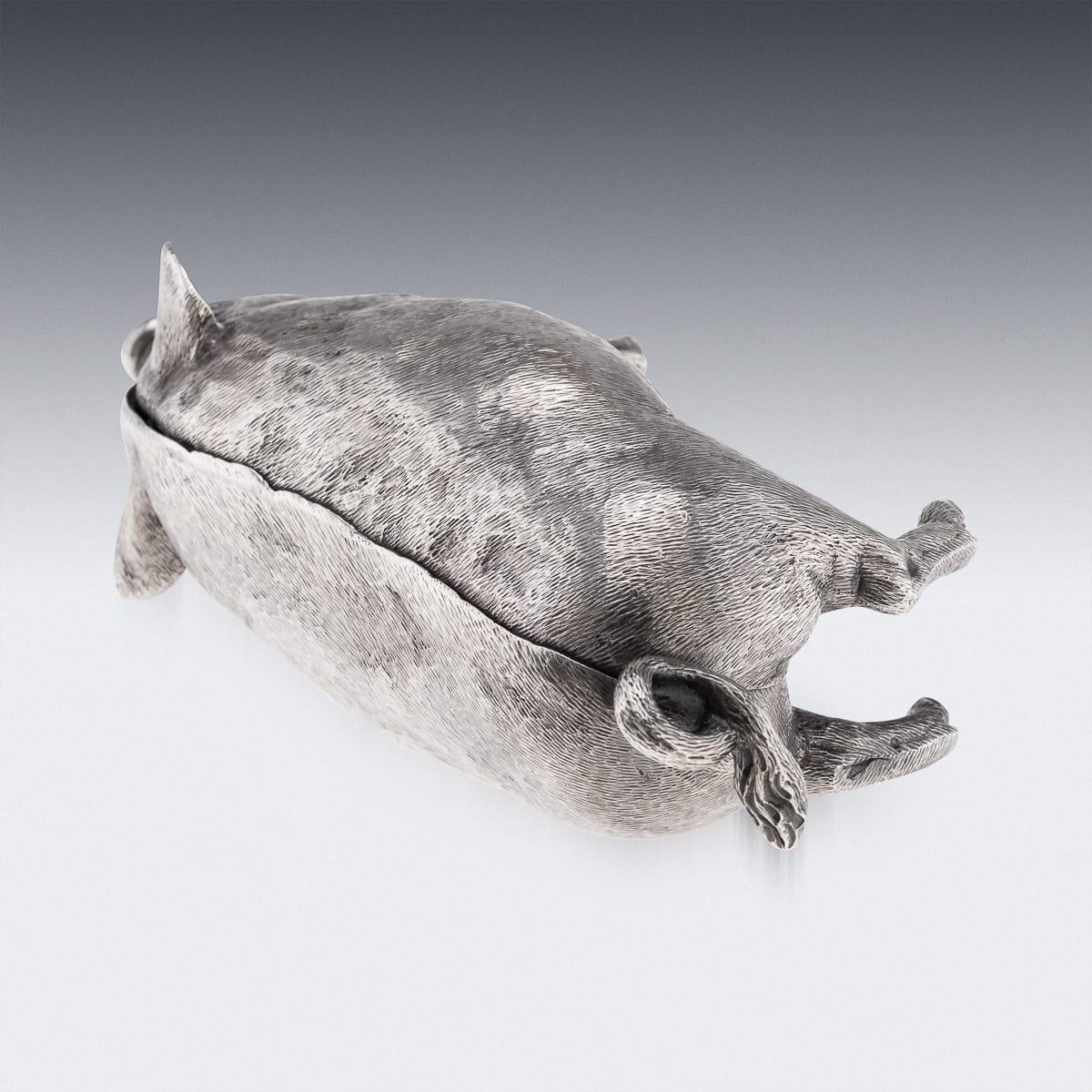 Antique 20ème siècle Edwardian Solid Silver Novelty Butchers Bell, London c.1903 en vente 1