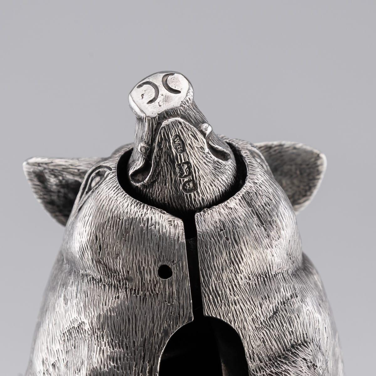 Antique 20ème siècle Edwardian Solid Silver Novelty Butchers Bell, London c.1903 en vente 2