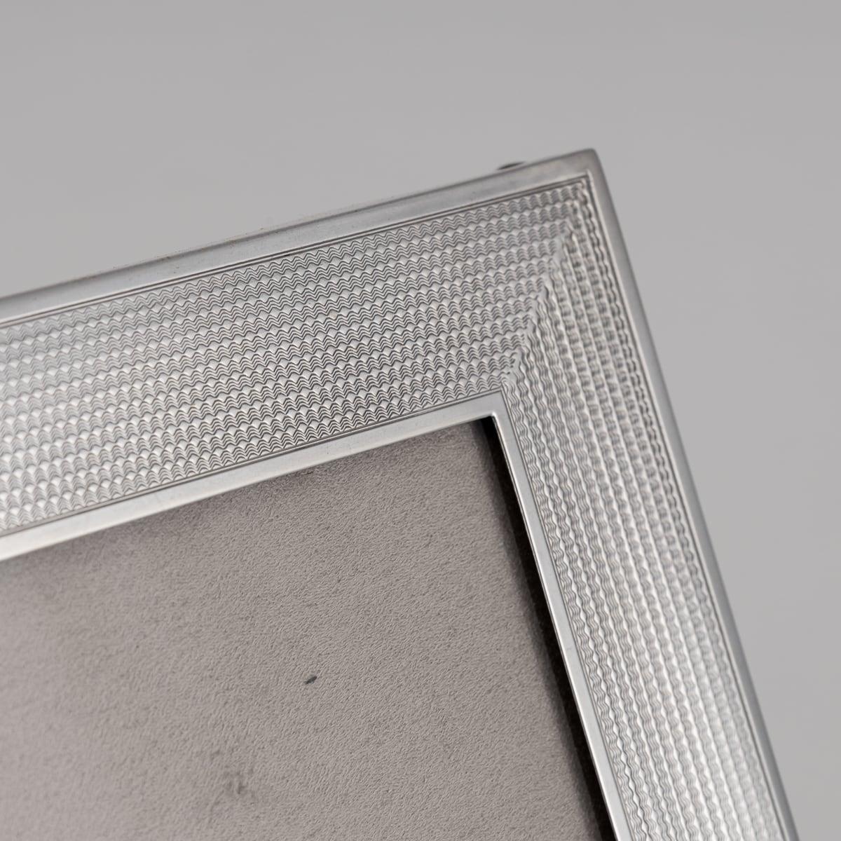 Marco de fotos antiguo de plata maciza eduardiana del siglo XX, Birmingham c.1919 Silver en venta