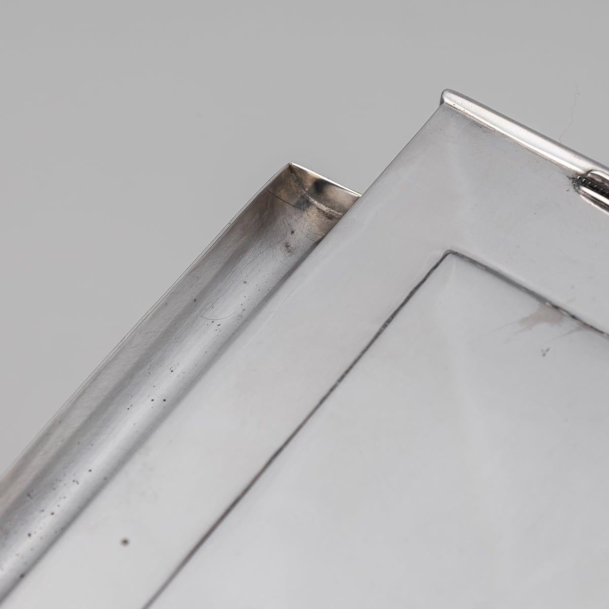Antique 20th Century Edwardian Solid Silver Table Matchbox Holder, London c.1907 For Sale 7