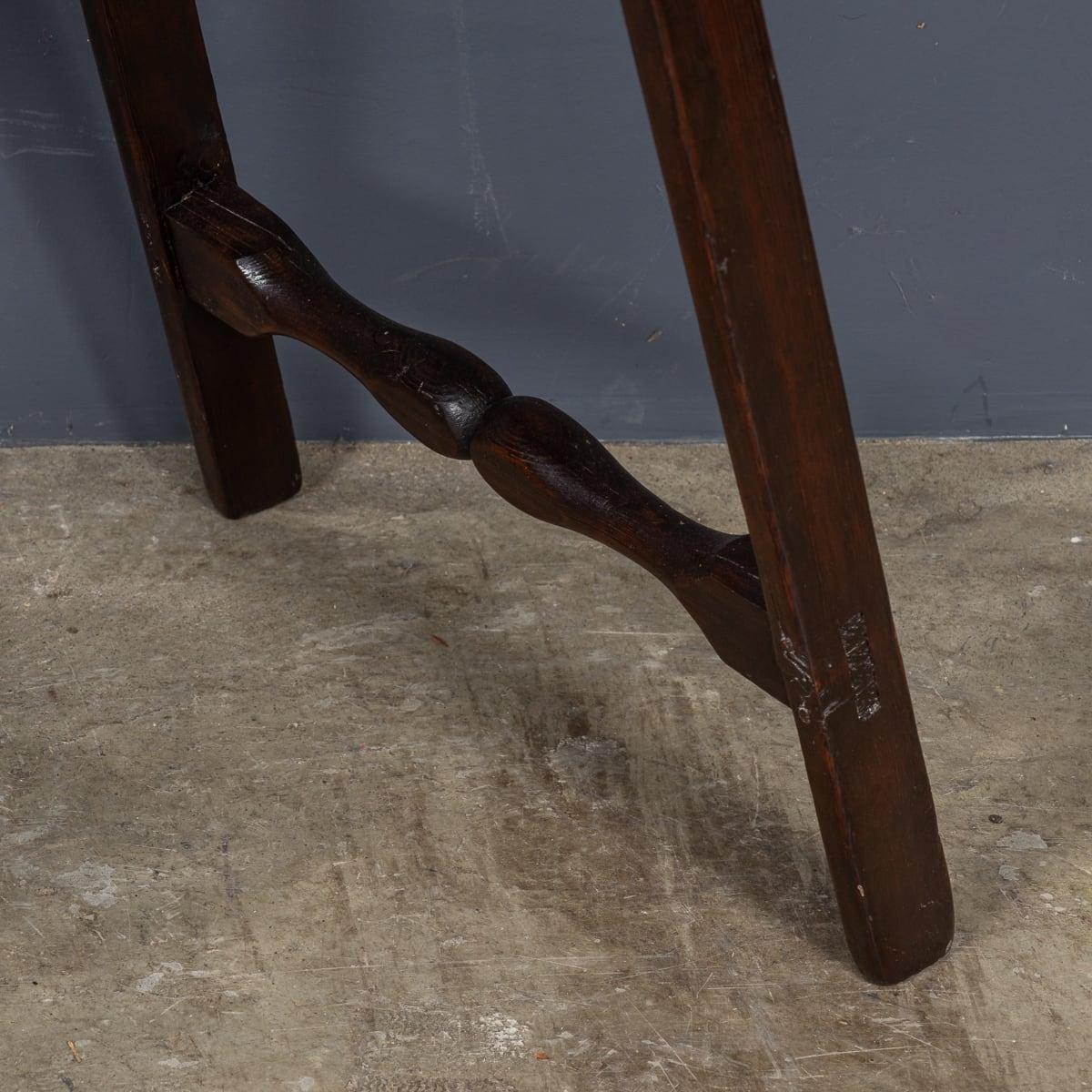Antique 20th Century Edwardian Wooden Safety Ladder c.1910 For Sale 7