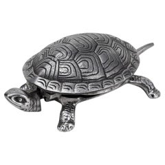 Cloche de bureau anglaise ancienne du 20ème siècle en fonte et écaille de tortue, vers 1910