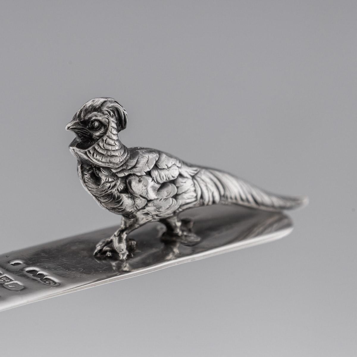 Bookmark anglais ancien du 20ème siècle en argent massif par Sampson Mordan & Co vers1918 Bon état - En vente à Royal Tunbridge Wells, Kent