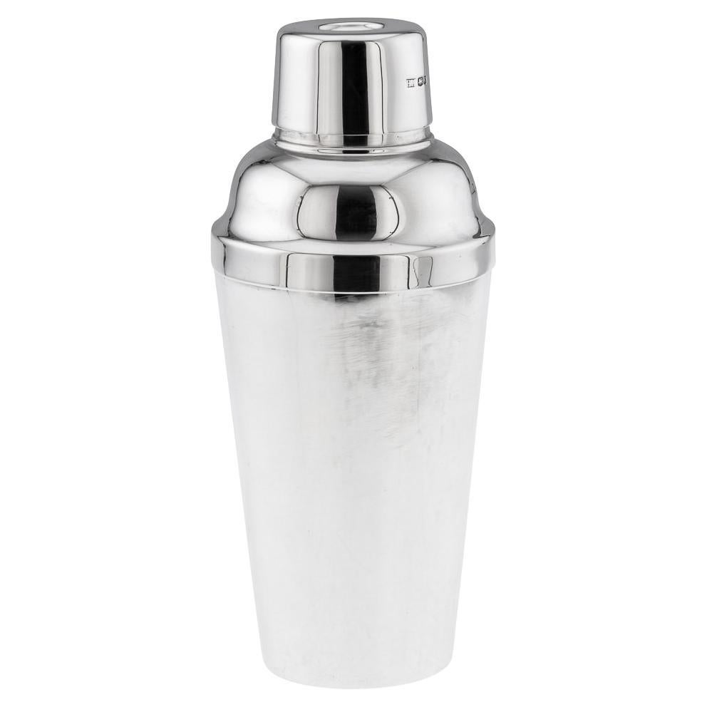 Antique 20th Century English Solid Silver Cocktail Shaker, Atkin Brothers c.1924