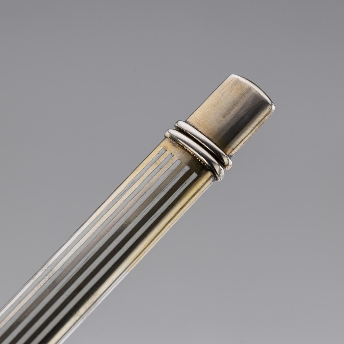 Antico set di accessori da scrivania in argento massiccio e smalto del 20° secolo inglese, 1912 ca. in vendita 5