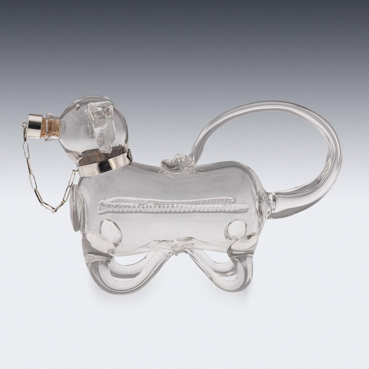 Antigua jarra de clarete inglesa del siglo XX de plata maciza y cristal c.1916 Otro en venta