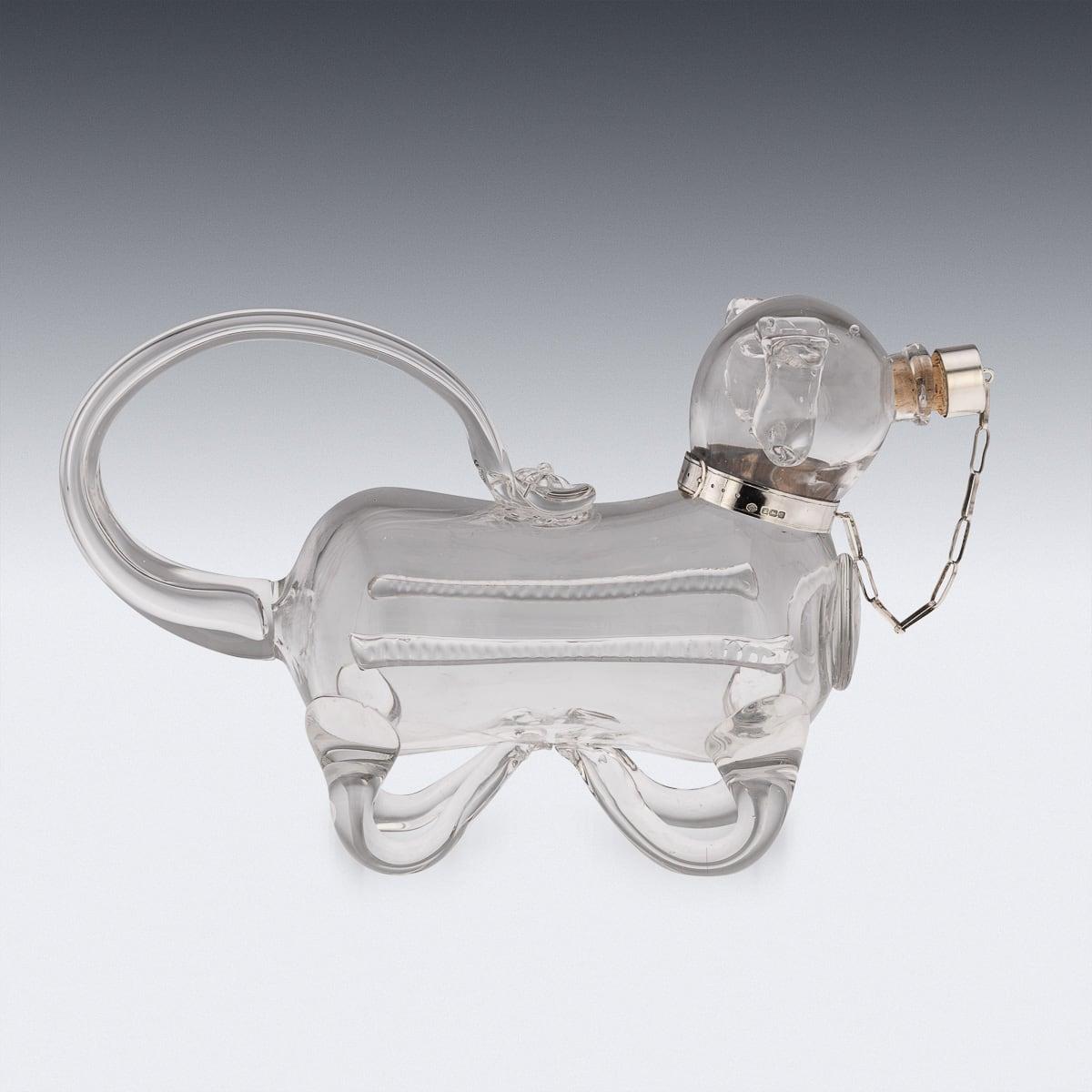 Antigua jarra de clarete inglesa del siglo XX de plata maciza y cristal c.1916 en Bueno estado para la venta en Royal Tunbridge Wells, Kent