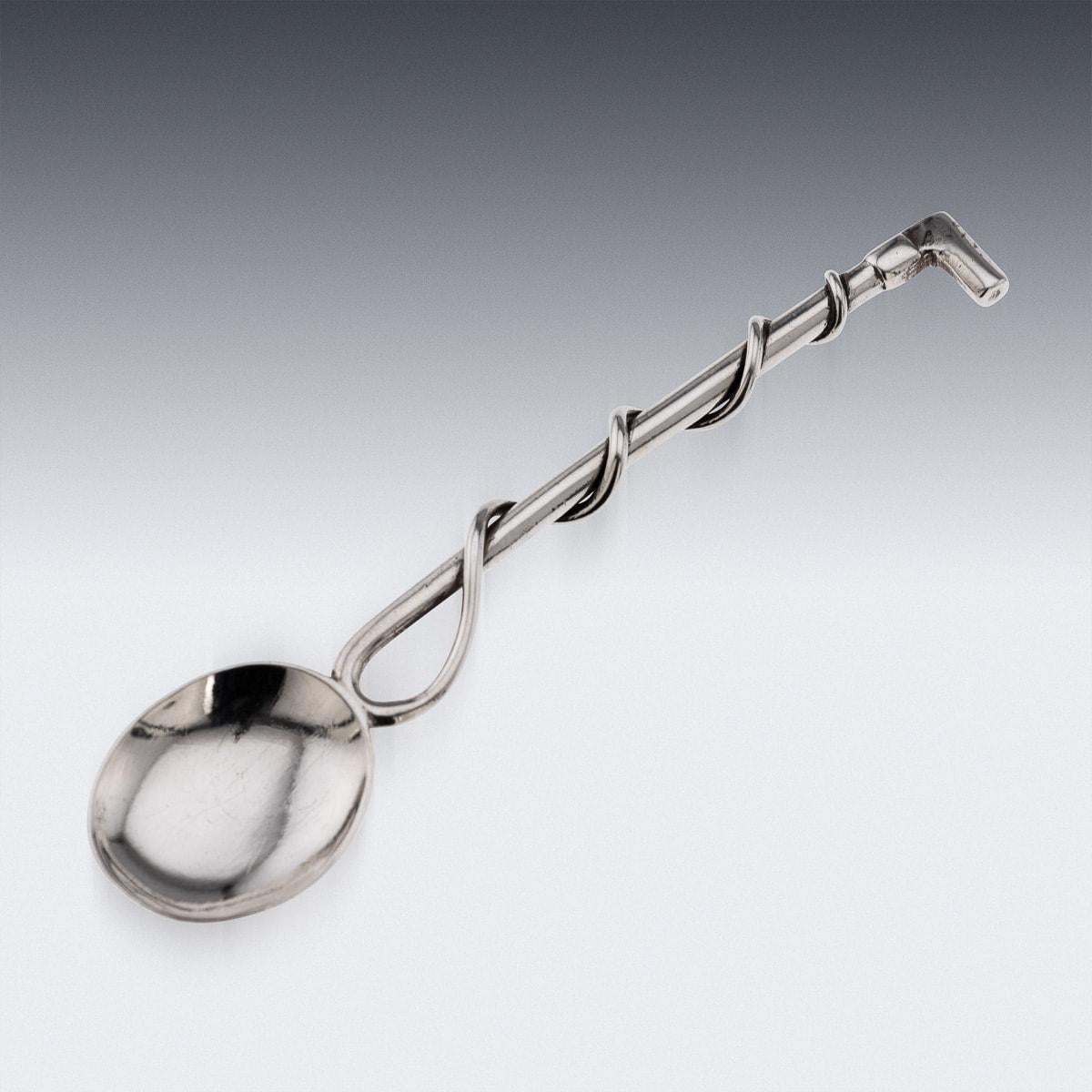 Antiguo juego de condimentos Jockey de plata maciza inglesa del siglo XX c.1908 en venta 11