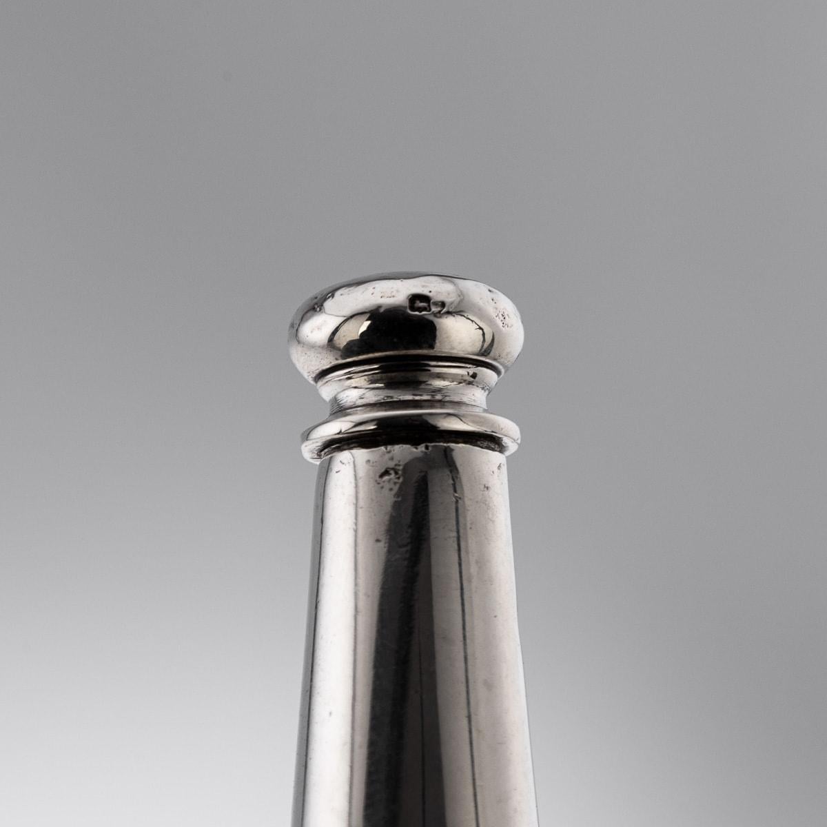 Antiguo juego de condimentos Jockey de plata maciza inglesa del siglo XX c.1908 en venta 14