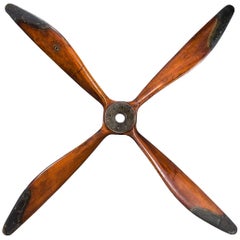 Antique 20th century English WWI FE8 Four-Blade Propeller, circa 1915