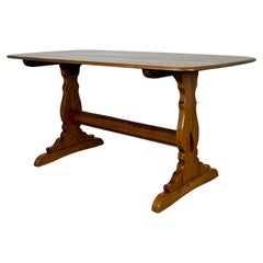 Vintage 20th Century Ercol Dining Table In Elm ( REF AF-3626 )