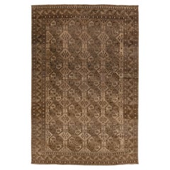 Ancien tapis turkmène Ersari du 20e siècle  Authentique goéland tribal Design/One