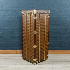 Antique 20th Century Extremely Rare Louis Vuitton "Male Penderie" Trunk