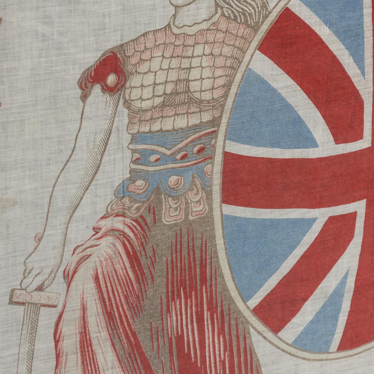 Antique 20ème siècle encadré Edwardian Britannia For The Empire Flag c.1905 en vente 3