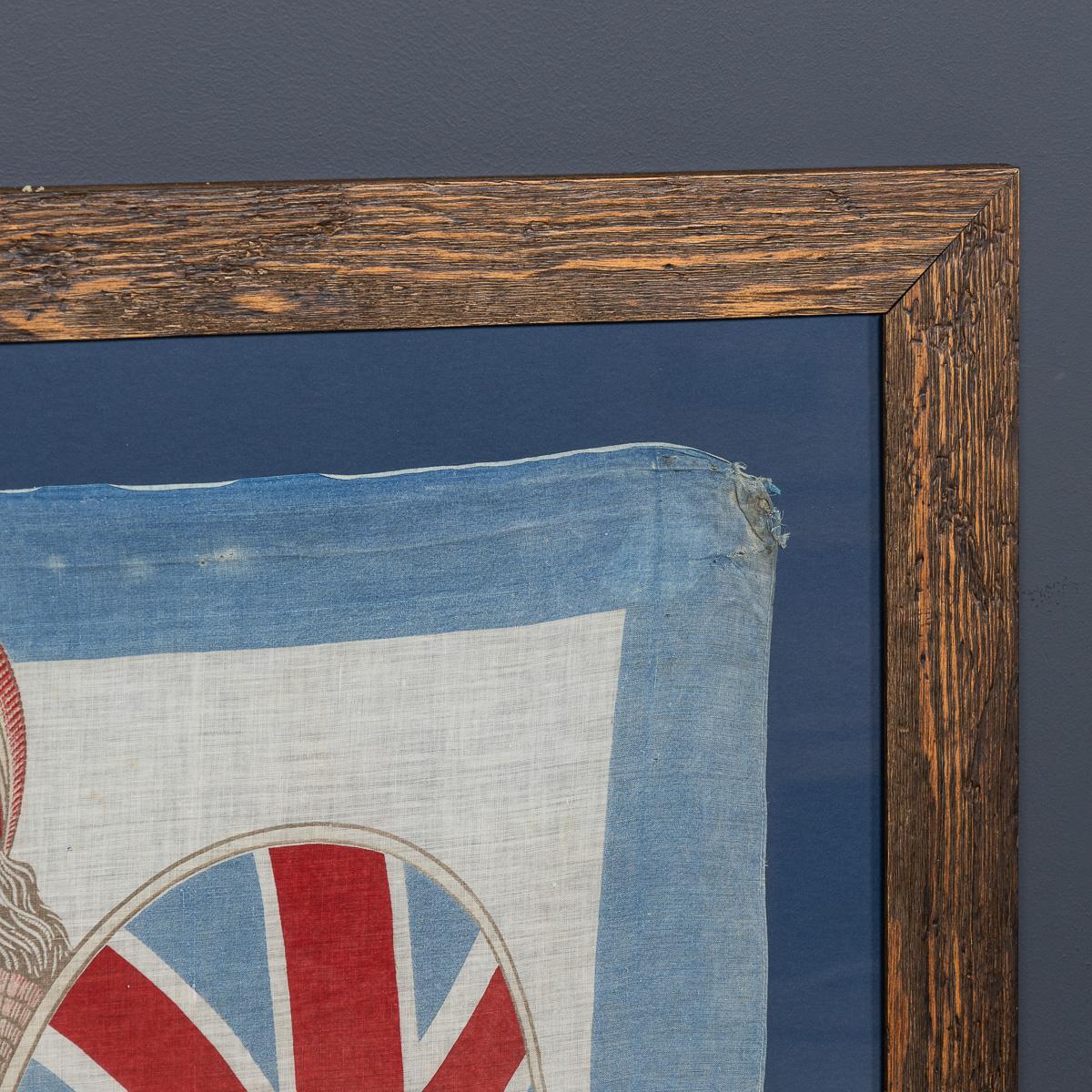 Antique 20ème siècle encadré Edwardian Britannia For The Empire Flag c.1905 en vente 1