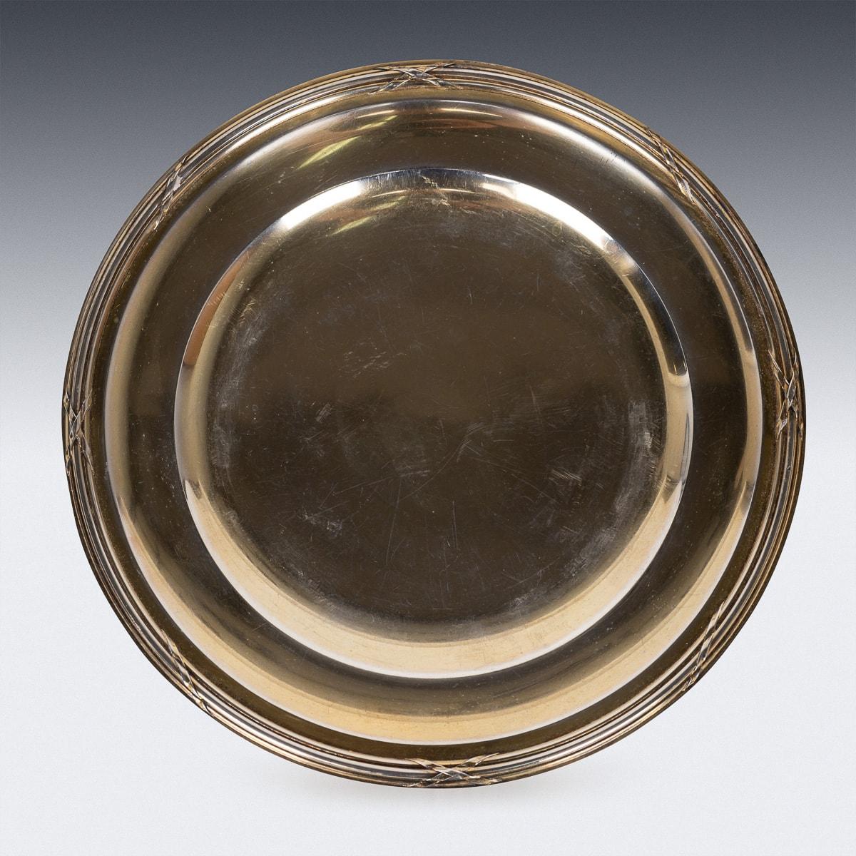 Other Antique 20th Century French Gilt Solid Silver Dishes By Gustave Keller, Paris For Sale