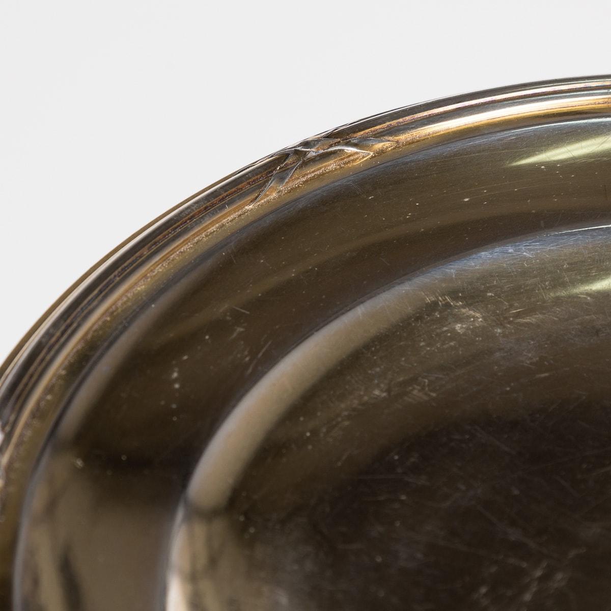 Antikes französisches vergoldetes massives Silbergeschirr des 20. Jahrhunderts von Gustave Keller, Paris im Zustand „Gut“ im Angebot in Royal Tunbridge Wells, Kent