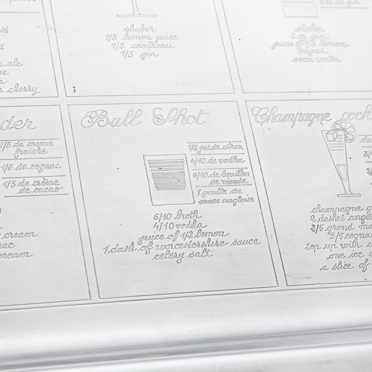 Antikes französisches versilbertes Cocktailtablett des 20. Jahrhunderts, Christofle, um 1920 im Angebot 4